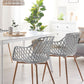 Set Of 2 Dining Chairs Grey Nashua