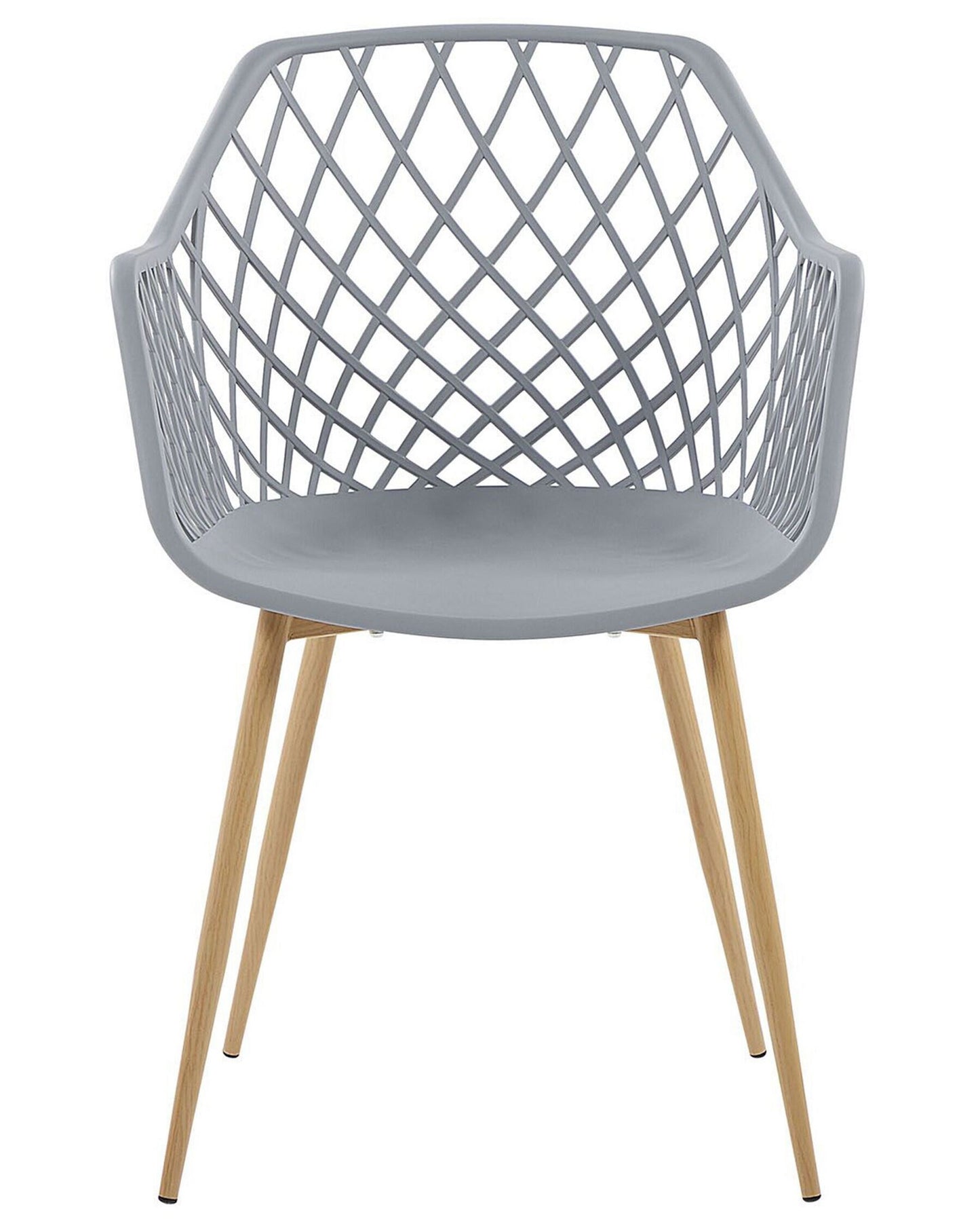 Set Of 2 Dining Chairs Grey Nashua