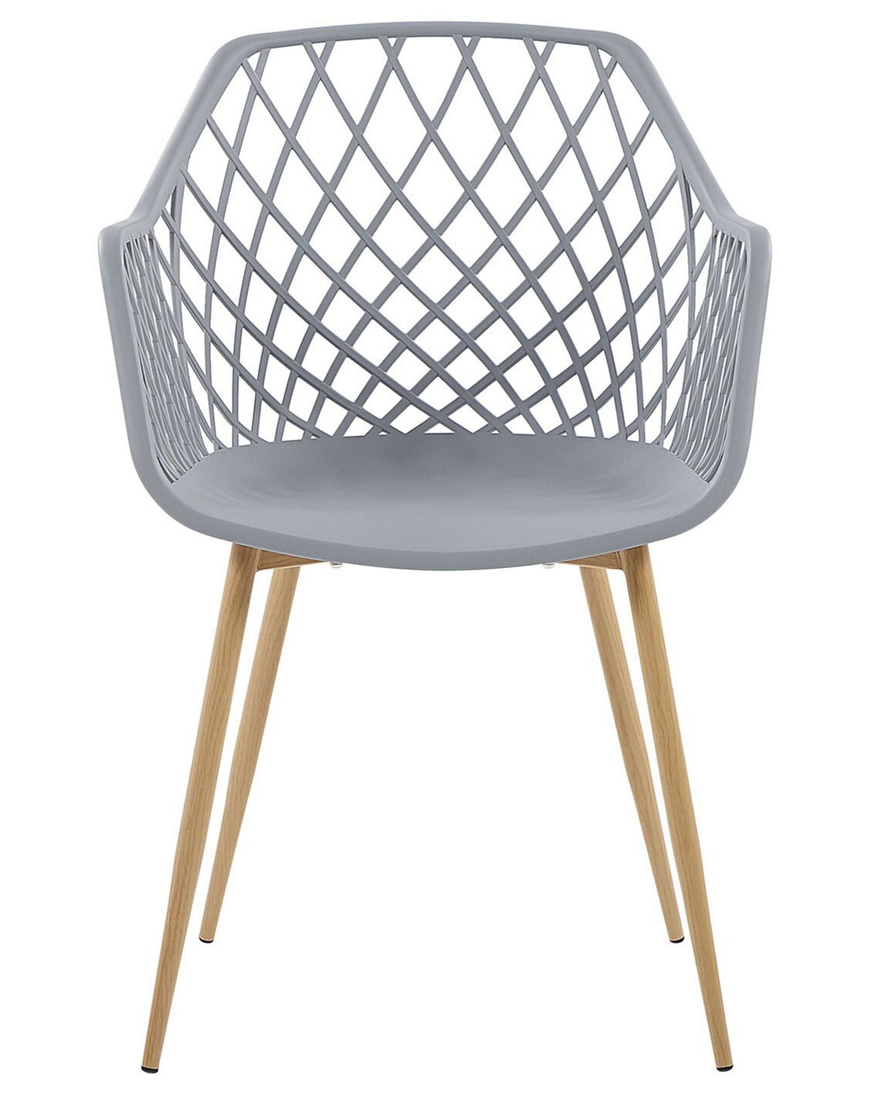 Set Of 2 Dining Chairs Grey Nashua