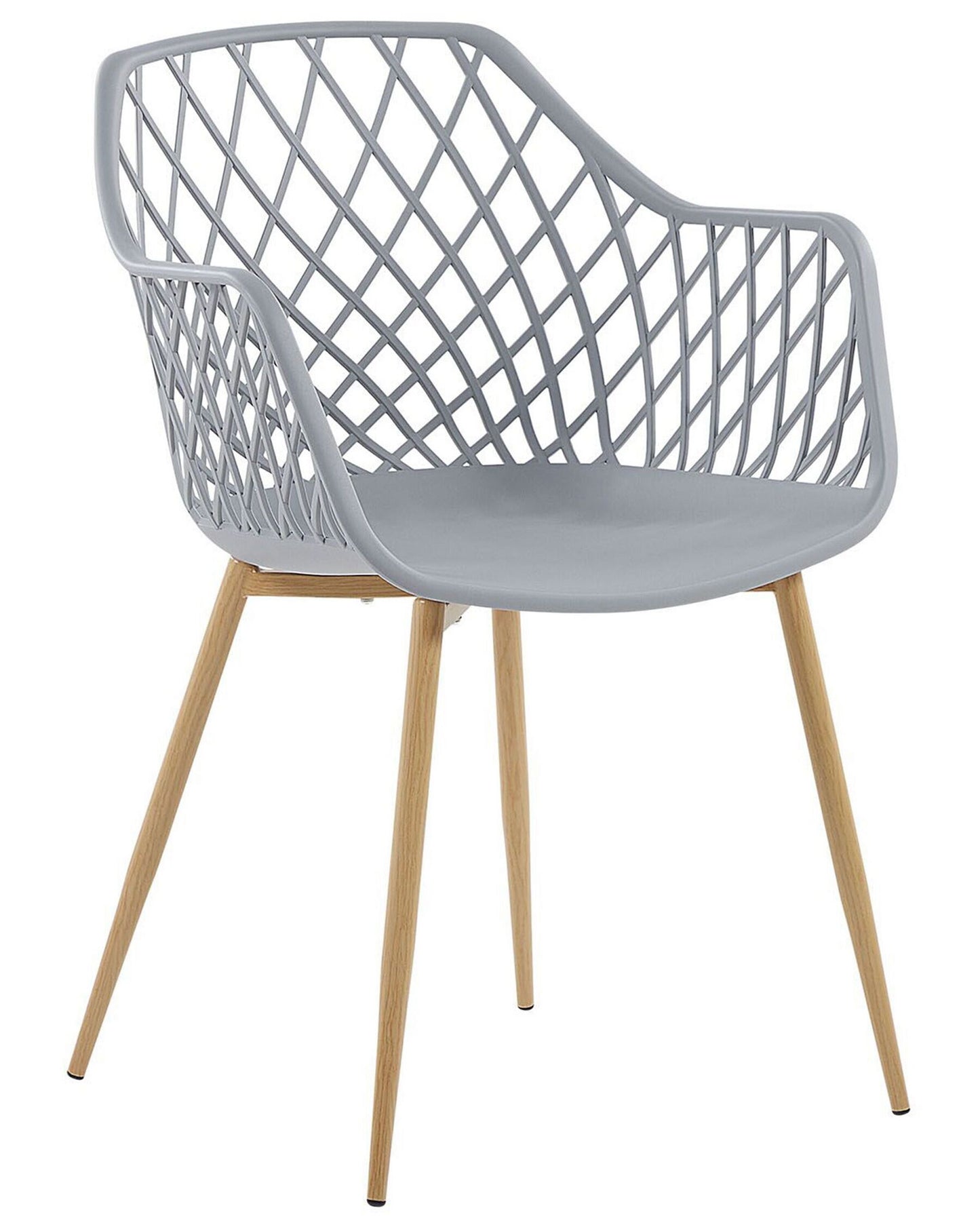 Set Of 2 Dining Chairs Grey Nashua