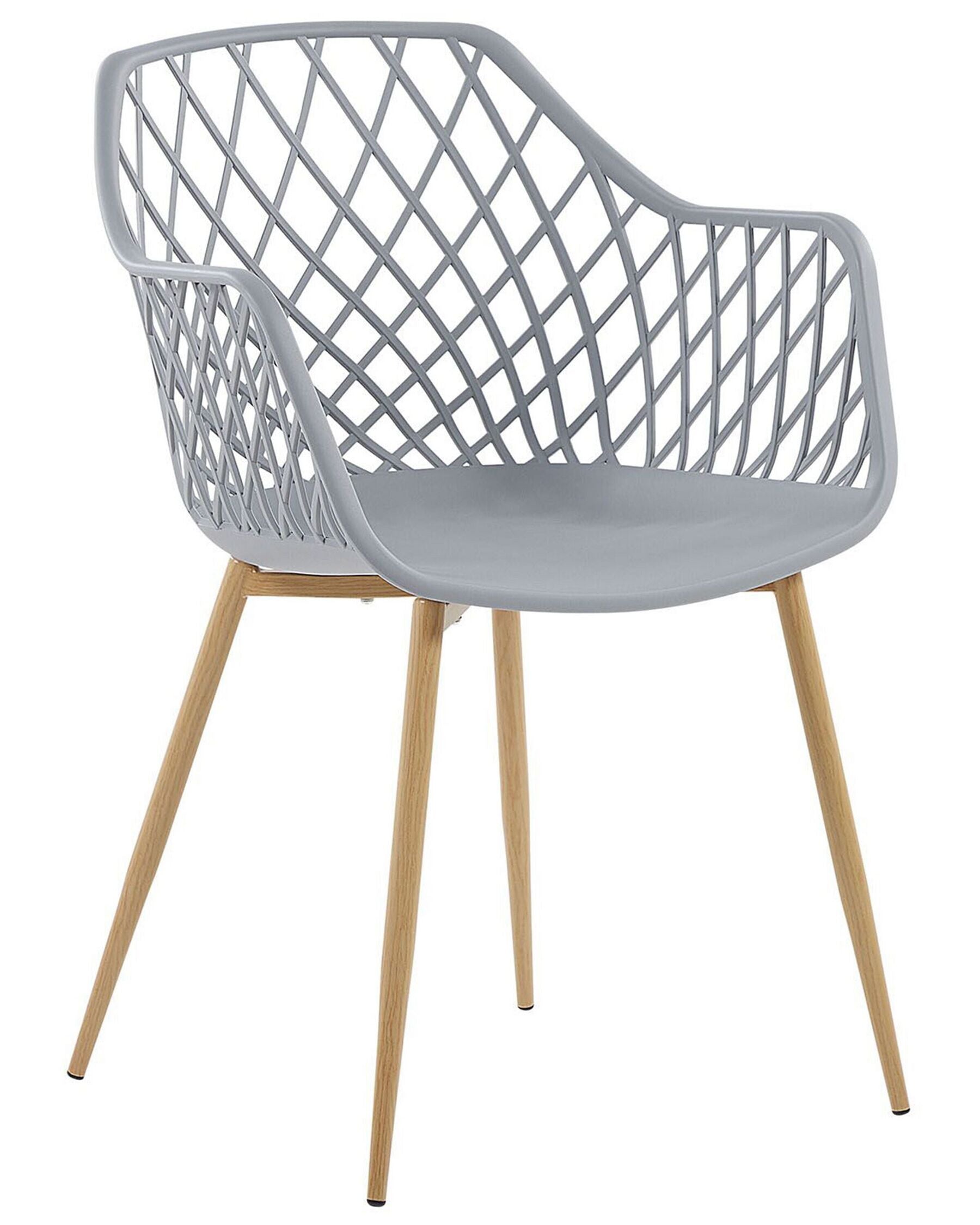 Set Of 2 Dining Chairs Grey Nashua