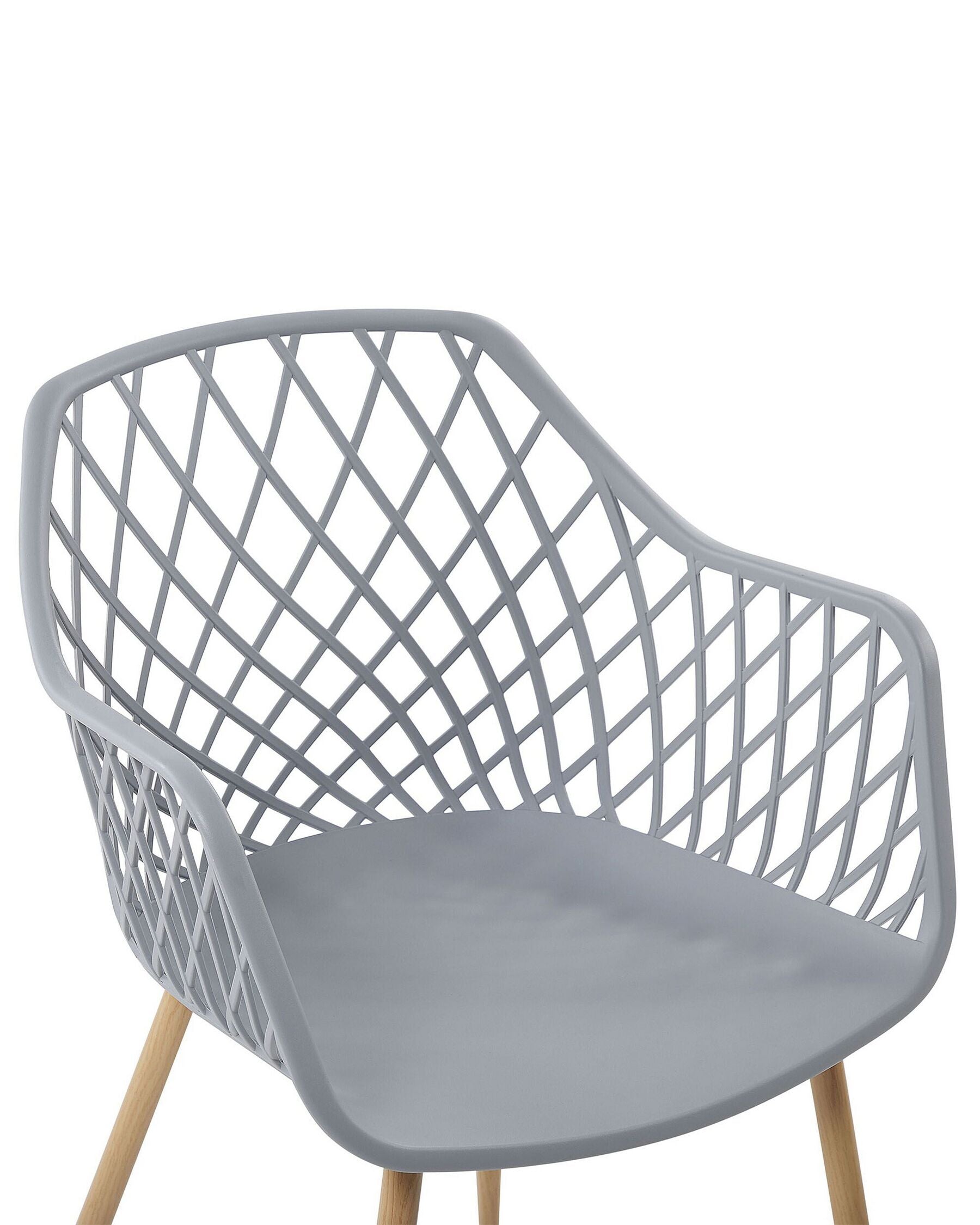 Set Of 2 Dining Chairs Grey Nashua