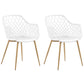 Set Of 2 Dining Chairs White Nashua