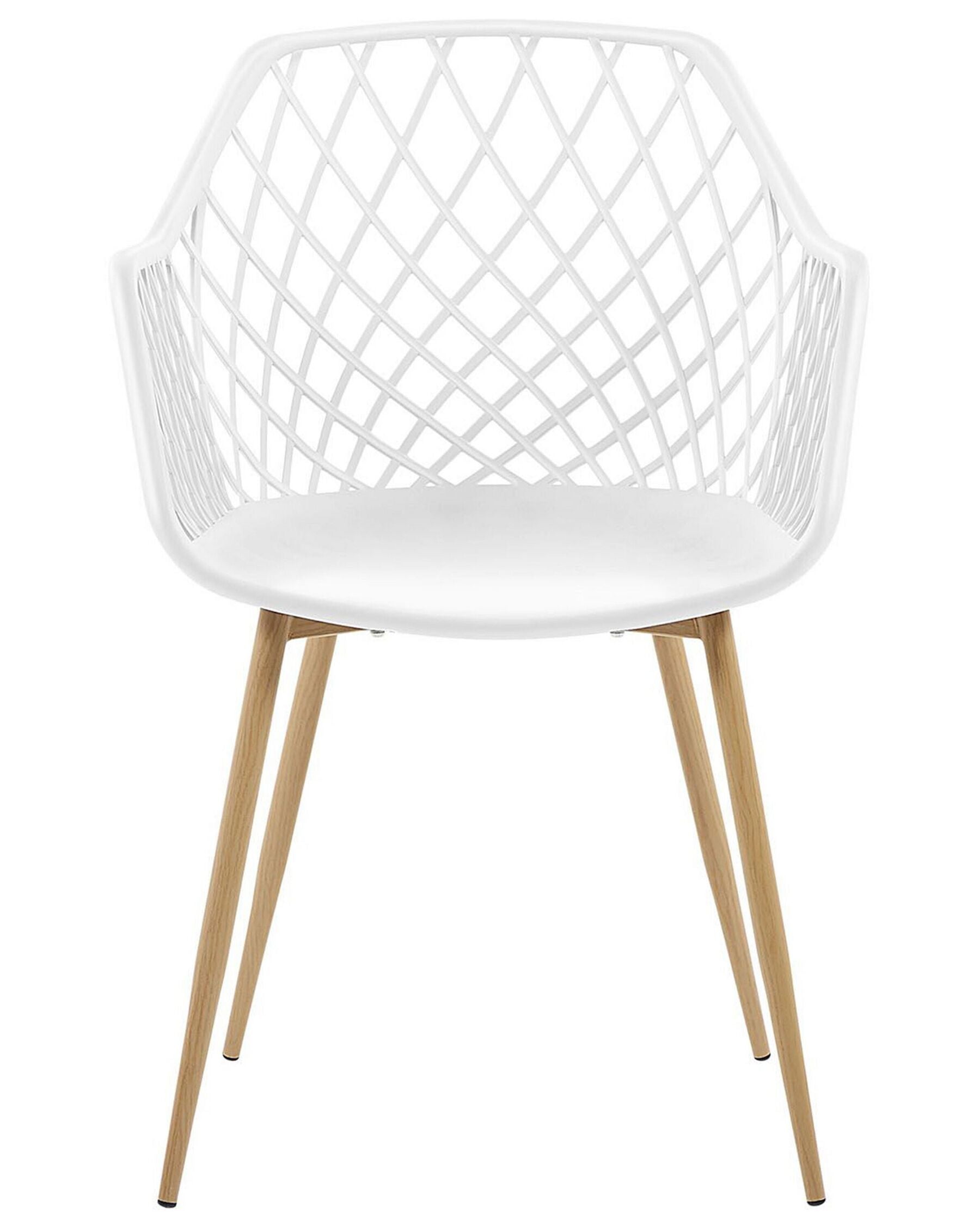 Set Of 2 Dining Chairs White Nashua