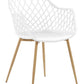 Set Of 2 Dining Chairs White Nashua
