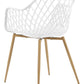 Set Of 2 Dining Chairs White Nashua