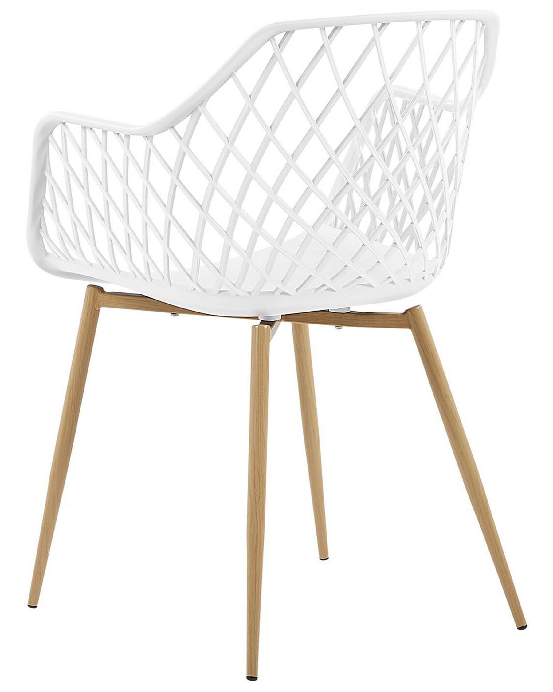 Set Of 2 Dining Chairs White Nashua