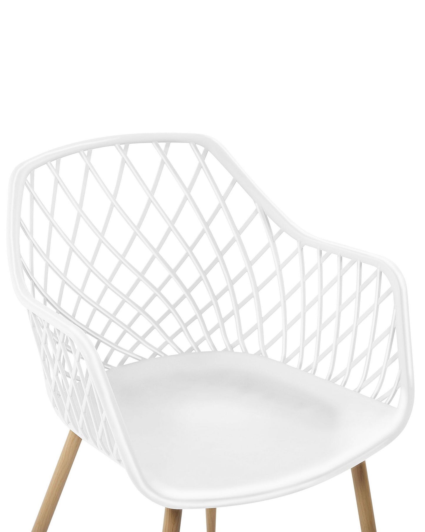 Set Of 2 Dining Chairs White Nashua