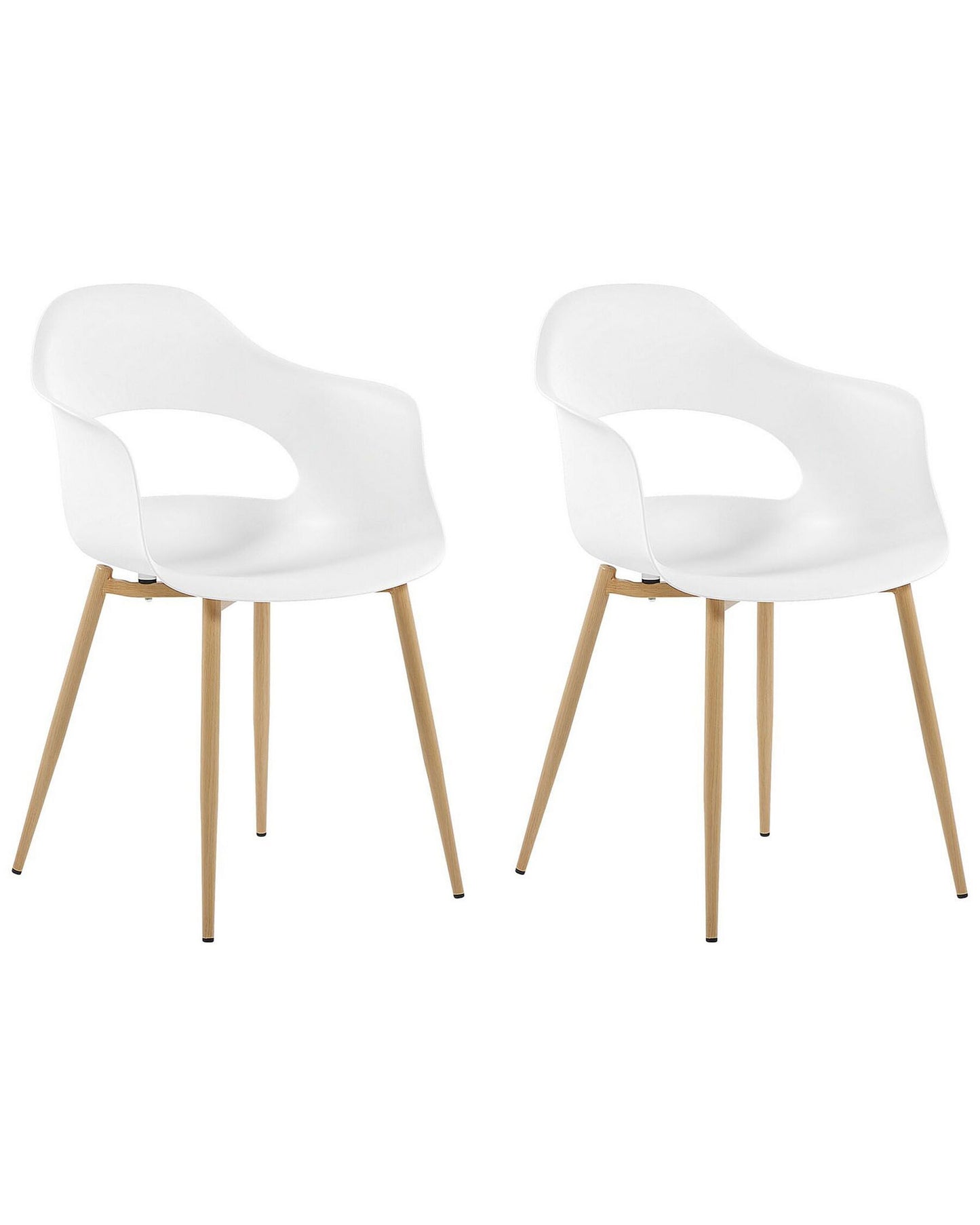 Set Of 2 Dining Chairs White Utica
