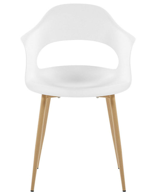 Set Of 2 Dining Chairs White Utica