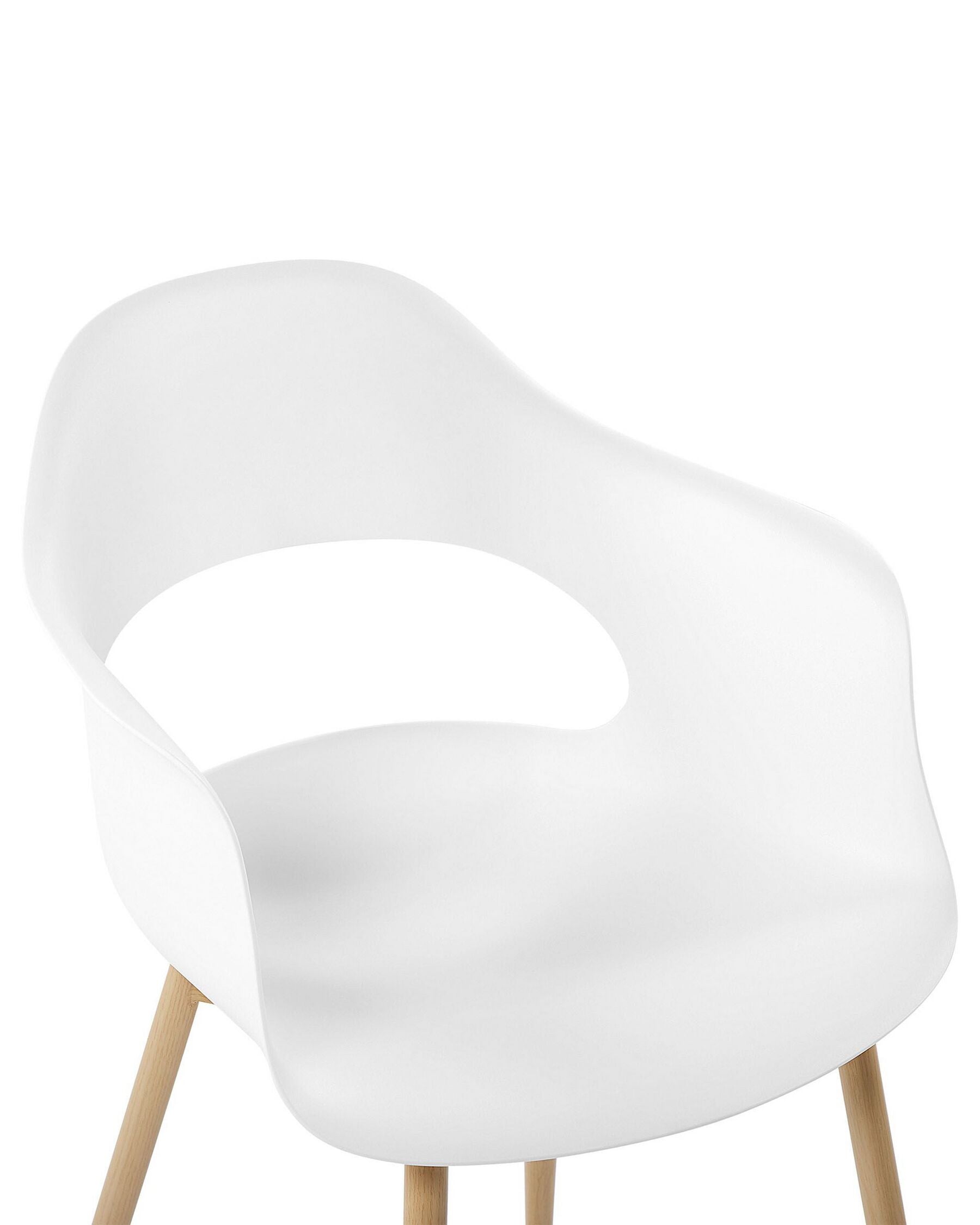 Set Of 2 Dining Chairs White Utica