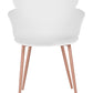 Set Of 2 Dining Chairs White Sumkley