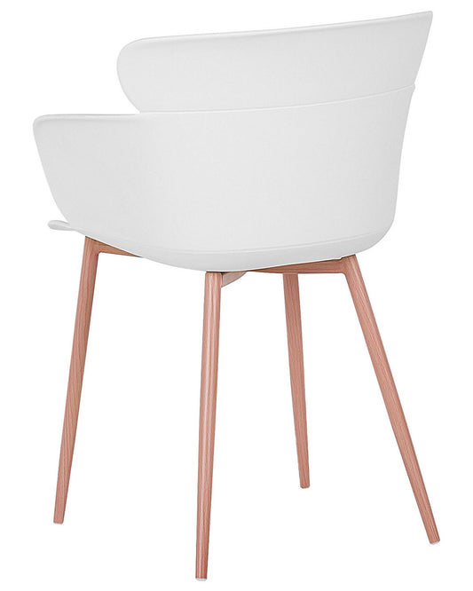 Set Of 2 Dining Chairs White Sumkley
