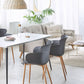 Set Of 2 Dining Chairs Black Sumkley