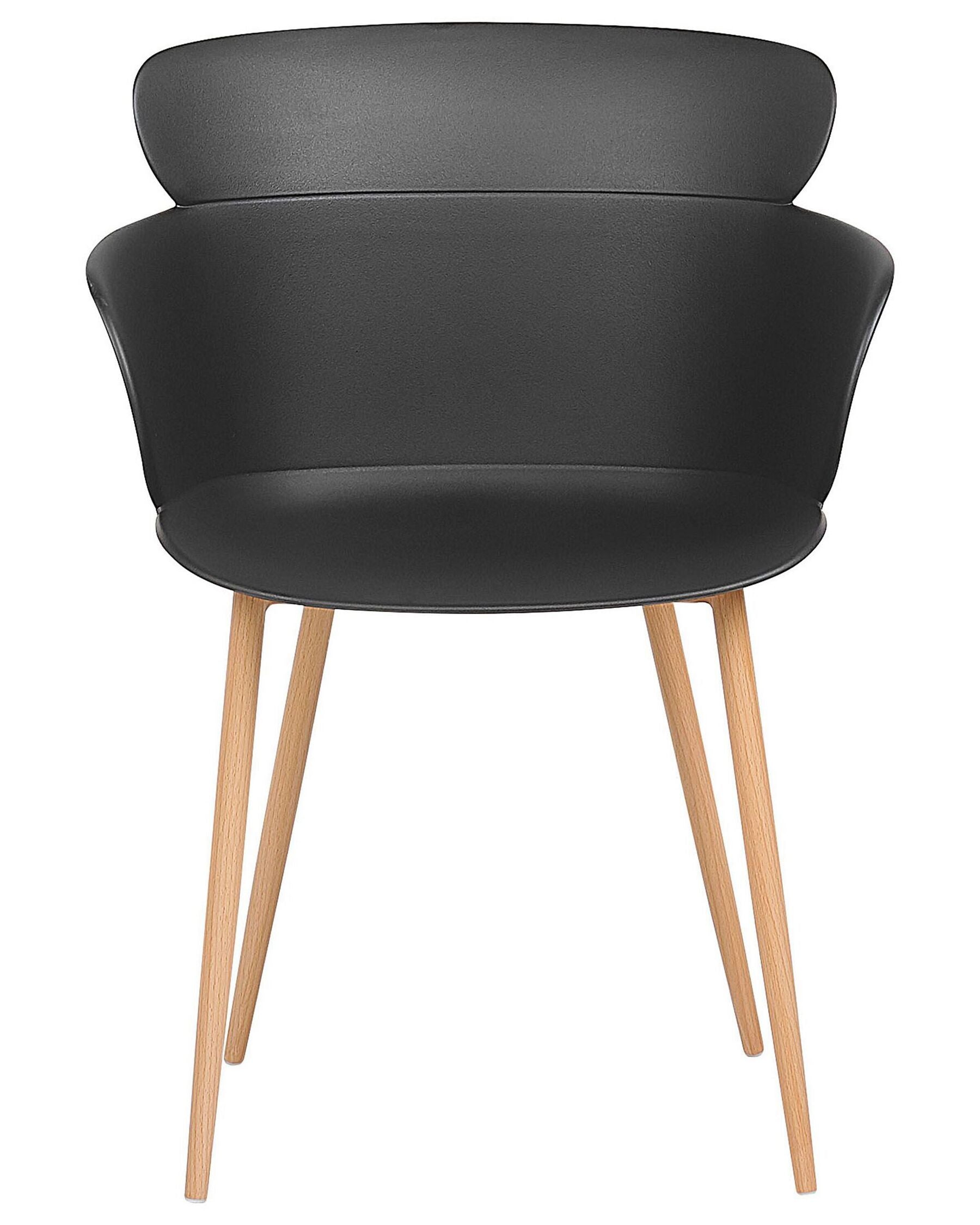 Set Of 2 Dining Chairs Black Sumkley