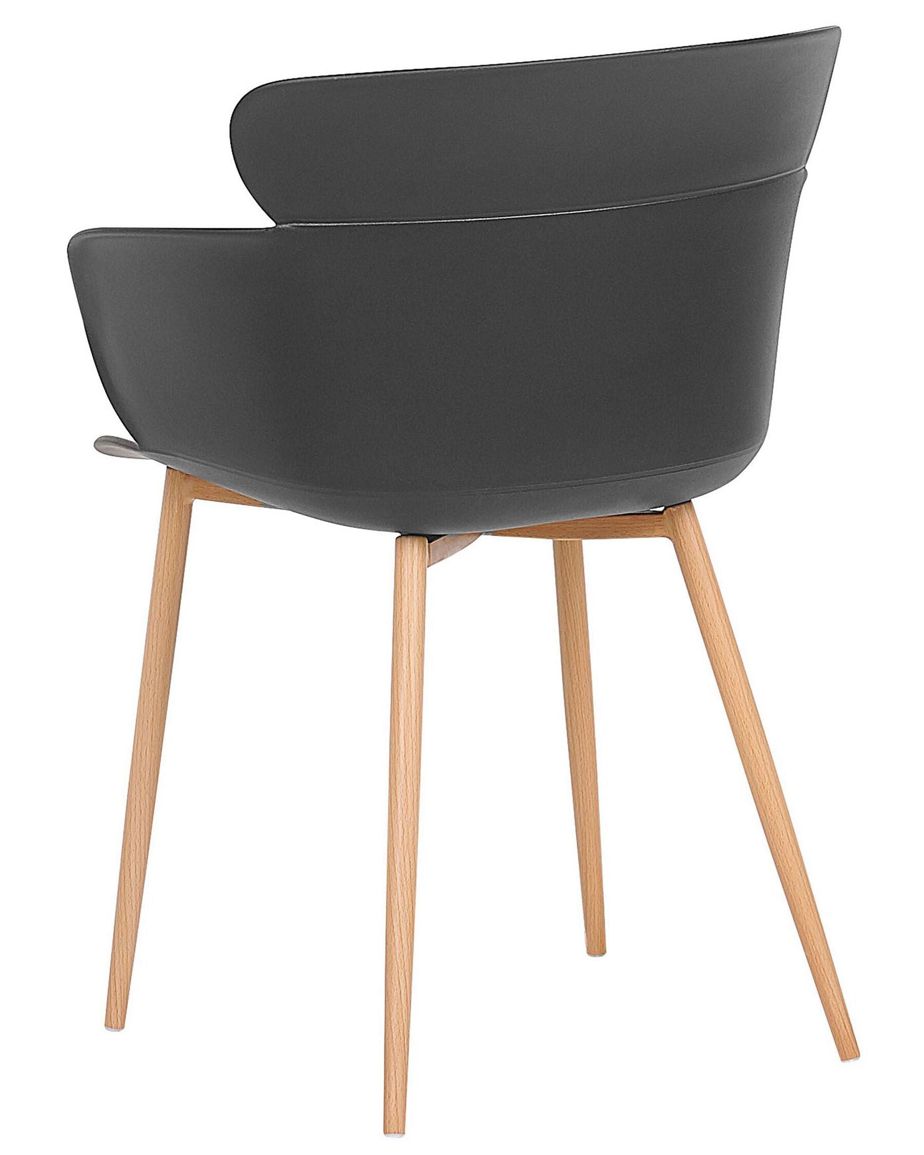 Set Of 2 Dining Chairs Black Sumkley