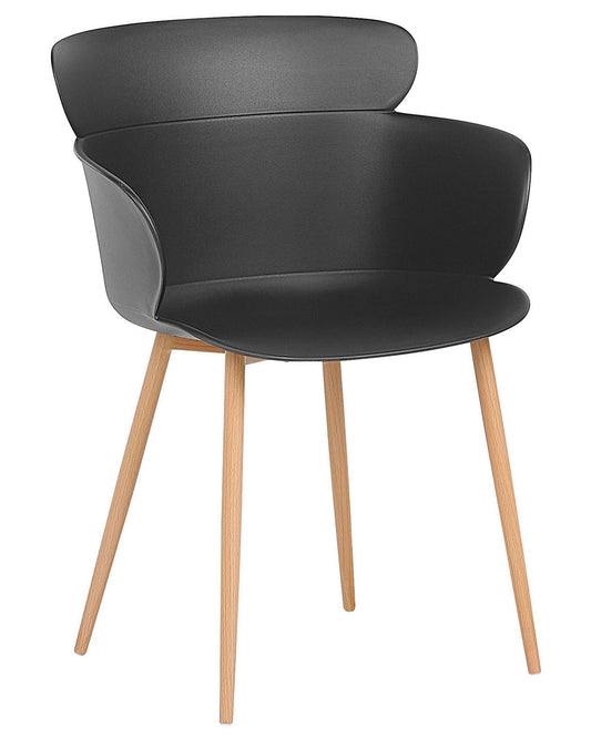 Set Of 2 Dining Chairs Black Sumkley