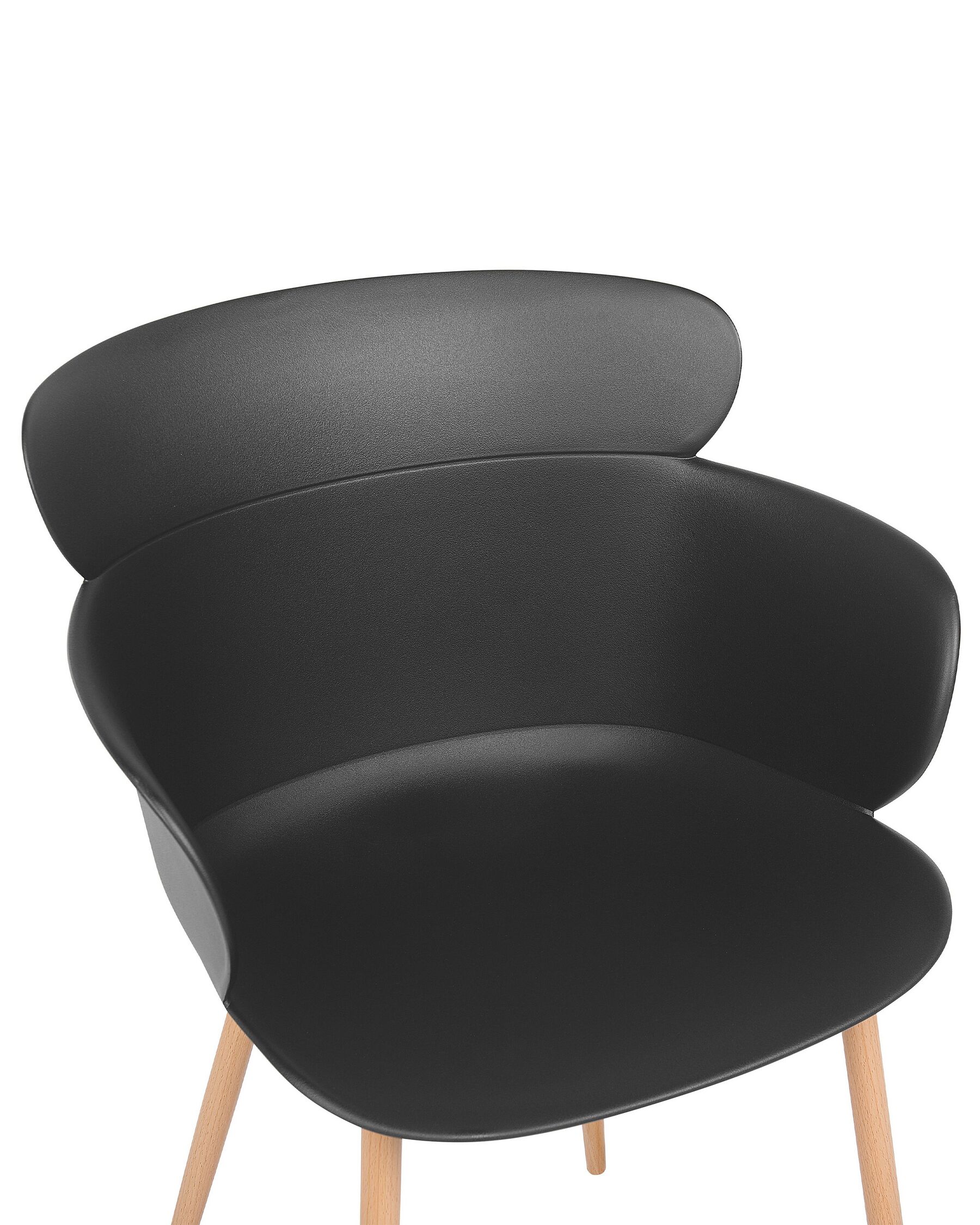 Set Of 2 Dining Chairs Black Sumkley