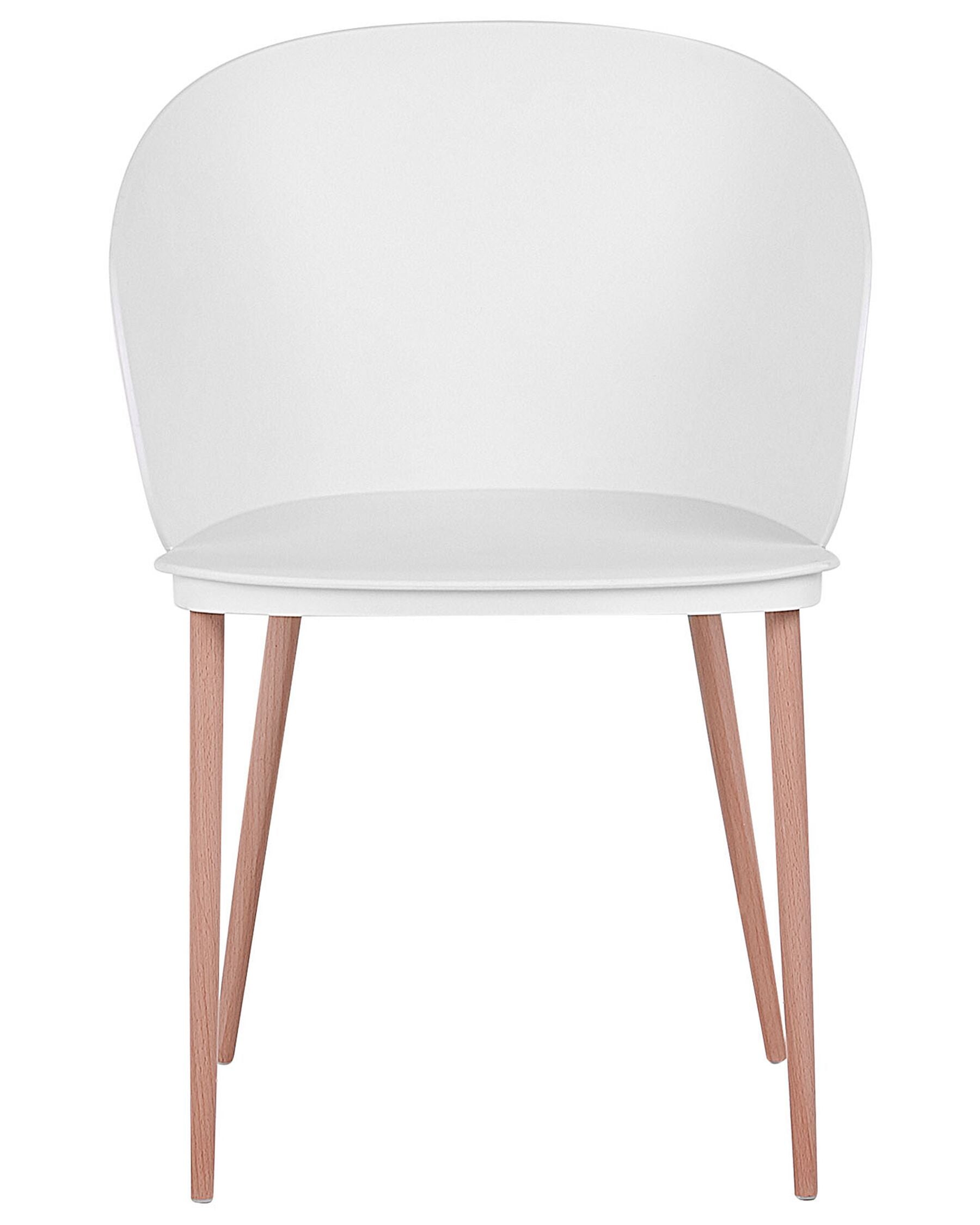 Set Of 2 Dining Chairs White Blaykee