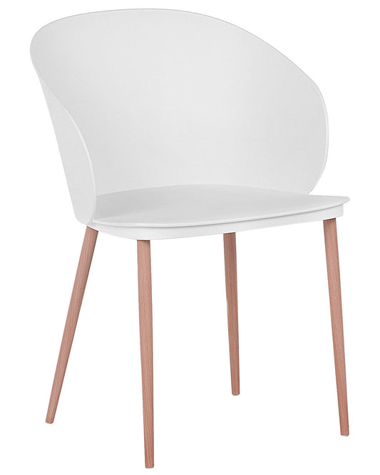 Set Of 2 Dining Chairs White Blaykee