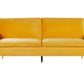 velvet sofa bed yellow vettre