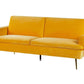 Velvet Sofa Bed Yellow VETTRE
