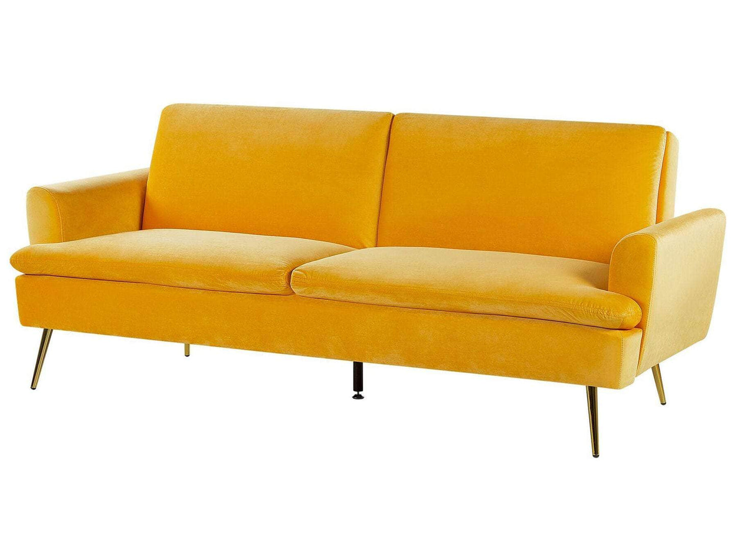 Velvet Sofa Bed Yellow VETTRE