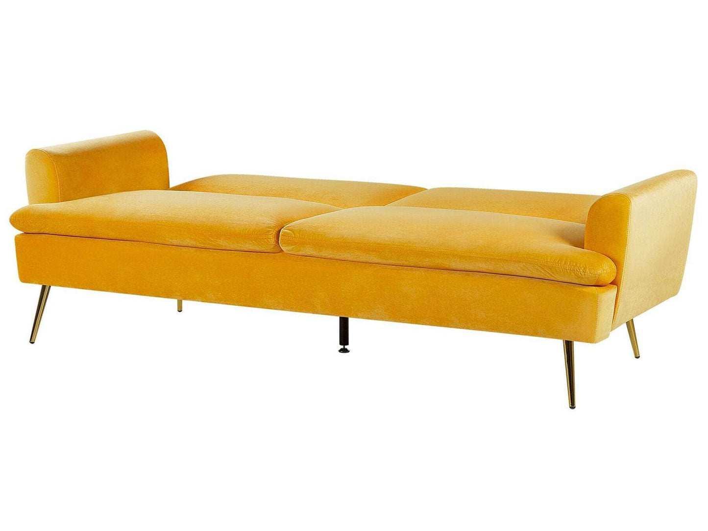 Velvet Sofa Bed Yellow VETTRE