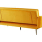 Velvet Sofa Bed Yellow VETTRE