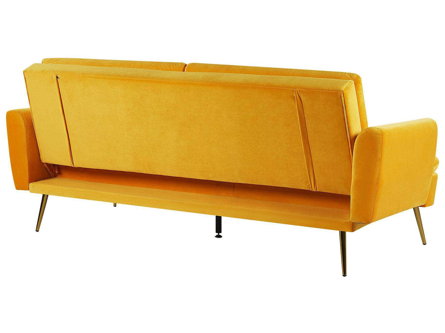 Velvet Sofa Bed Yellow VETTRE