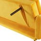 Velvet Sofa Bed Yellow VETTRE