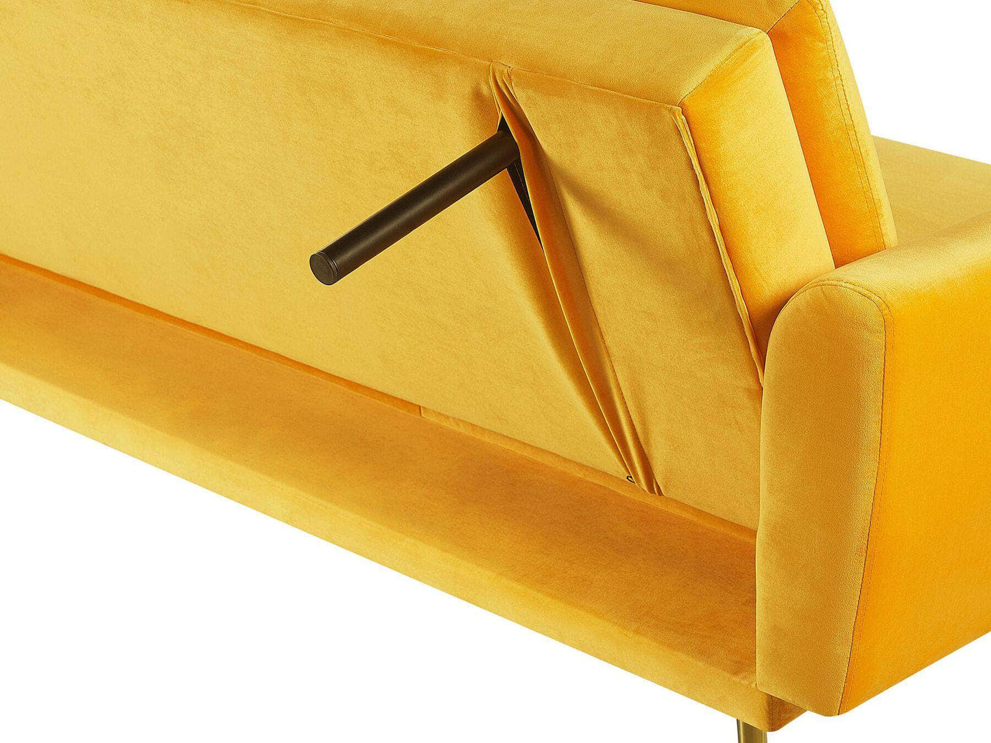 Velvet Sofa Bed Yellow VETTRE