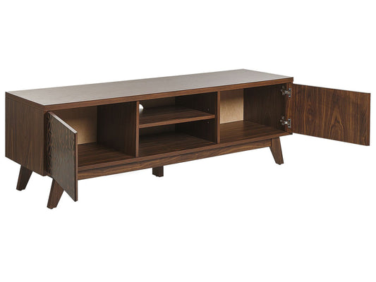 TV Stand Dark Wood PRESCOT
