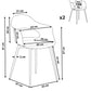 Set Of 2 Dining Chairs White Utica