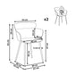 Set Of 2 Dining Chairs White Sumkley