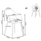 Set Of 2 Dining Chairs Grey Utica
