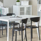 Set Of 4 Dining Chairs Black Vieste