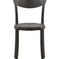 Set Of 4 Dining Chairs Black Vieste