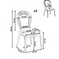 Set Of 2 Accent Chairs Acrylic Transparent Black Vermont Ii