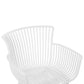 Set Of 4 Plastic Dining Chairs White Pesaro