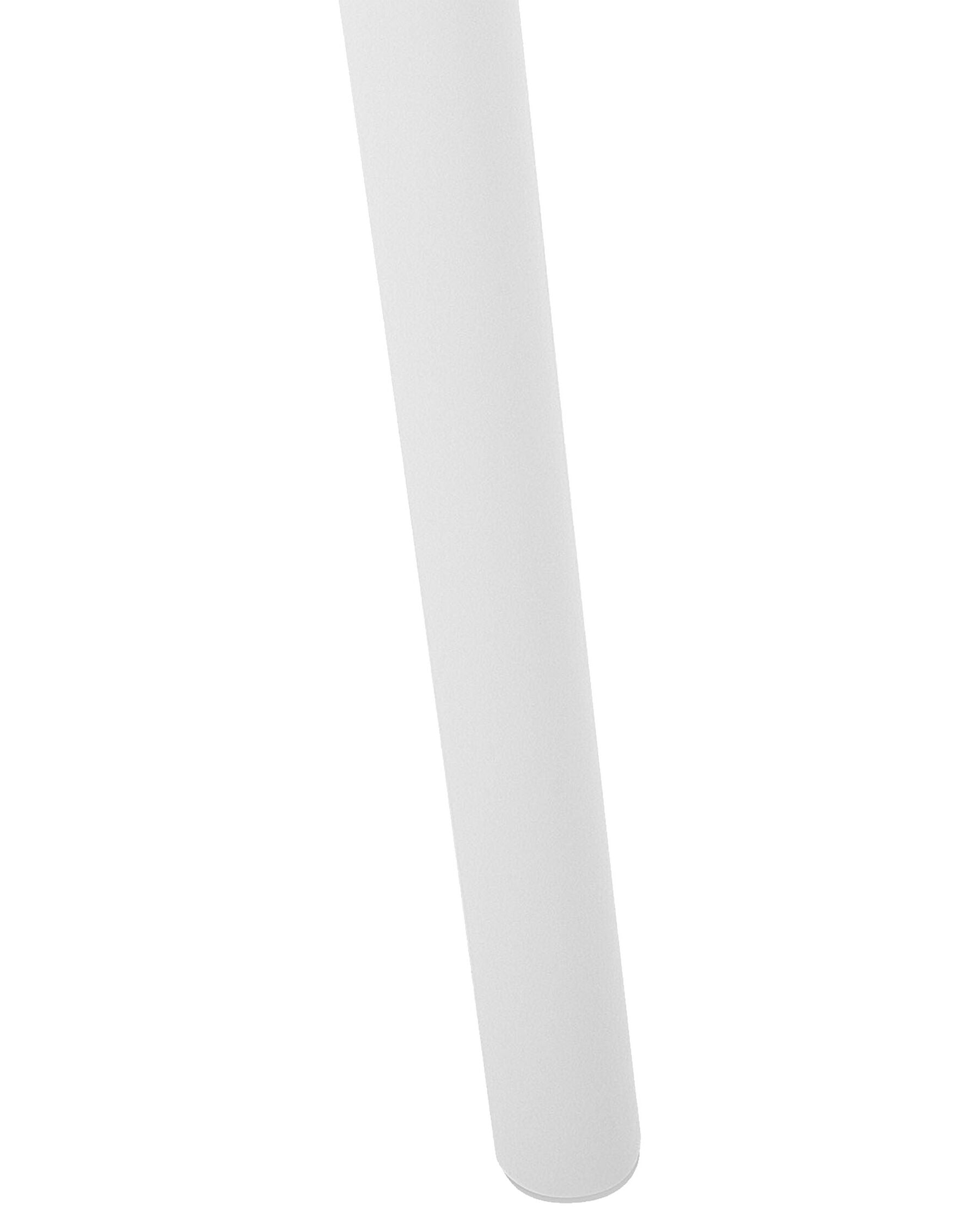 Set Of 4 Plastic Dining Chairs White Pesaro