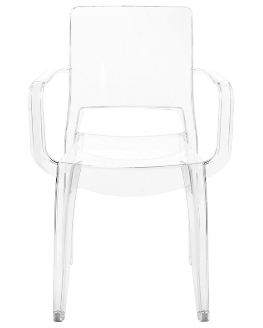 Set Of 2 Dining Chairs Transparent Kenwood