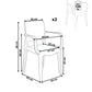 Set Of 2 Dining Chairs Transparent Kenwood