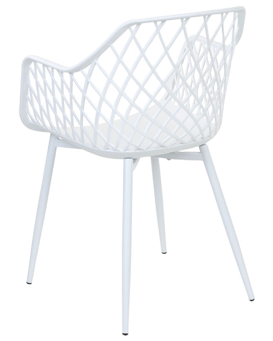 Set Of 2 Dining Chairs White Nashua Ii
