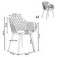 Set Of 2 Dining Chairs White Nashua Ii