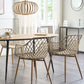 Set Of 2 Dining Chairs Beige Nashua