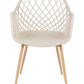 Set Of 2 Dining Chairs Beige Nashua