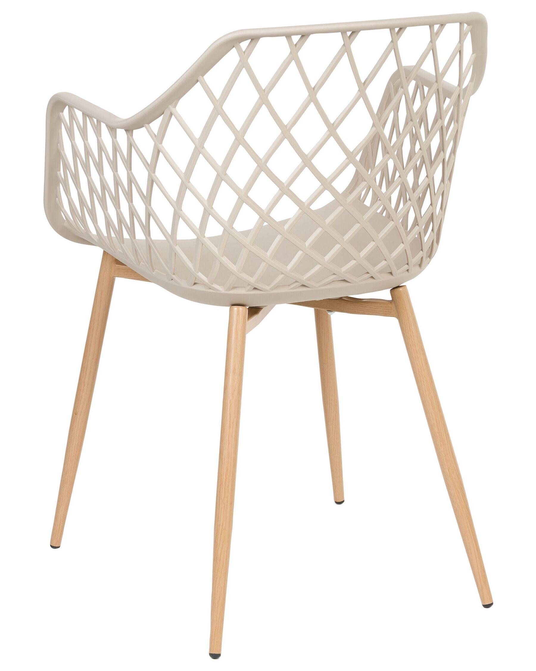 Set Of 2 Dining Chairs Beige Nashua