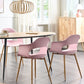 Set Of 2 Dining Chairs Pink Utica