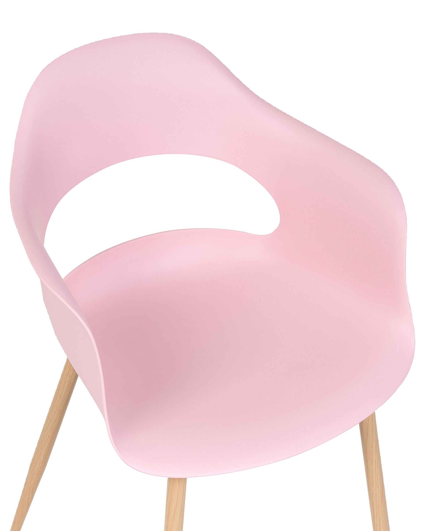Set Of 2 Dining Chairs Pink Utica